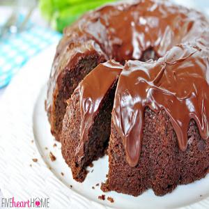 Zucchini Fudge Bundt Cake with Chocolate Glaze {or} Chocolate Zucchini Bread_image