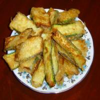 Kolokythakia Tiganita - Greek Battered Fried Zucchini / Courgett image