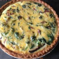Spinach and Mushroom Quiche with Shiitake Mushrooms image