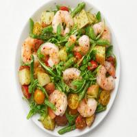 Shrimp and Potato Salad with Arugula Pesto_image