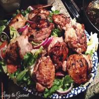 Ginger-Garlic and Lime Chicken Thighs with Escarole Salad Recipe - (4.7/5) image