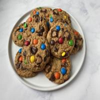 Loaded Peanut Butter Monster Cookies image