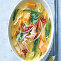 Spicy Curry Noodle Soup with Chicken and Sweet Potato image