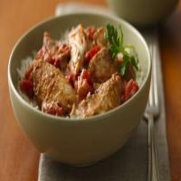 Quick Spicy Chicken with Peanut Sauce image