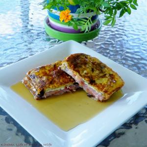 Ham and Cream Cheese Stuffed French Toast Recipe image