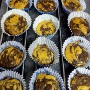 Diabetic and Lactose Free Marble Cake Muffins_image