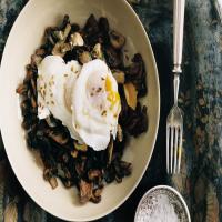 Poached Eggs with Mushrooms Two Ways image