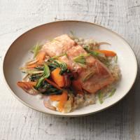 Baked Salmon with Coconut Broth image