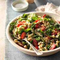 Spinach-Orzo Salad with Chickpeas_image