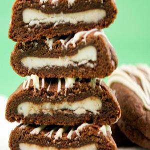 Double Chocolate Cookies With a Peppermint Patty Surprise_image