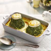 Twice Baked Spinach and Goat's Cheese Soufflés_image