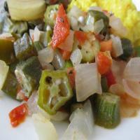 Okra and Tomatoes With Grains of Paradise_image