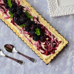 Blackberry Mascarpone Tart with Thyme Shortbread Crust image