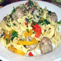 Italian Meatballs With Peppers image
