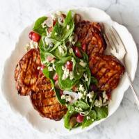 Herb & Balsamic Grilled Pork with Spinach and Grape Salad_image