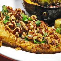 Catfish or Any Firm White Fish With Pecan Sauce_image