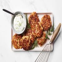 Salmon Croquettes With Dill Sauce image