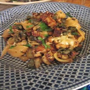 Roasted Cauliflower and Cabbage Pasta with Fried Capers and Cheddar Recipe - (4.4/5)_image