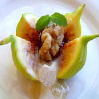 Greek Blossoms - Fresh Figs With Honey, Yogurt, and Walnuts_image