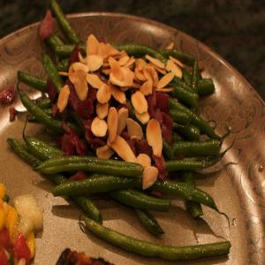 Green Beans With Pancetta & Toasted Almonds_image