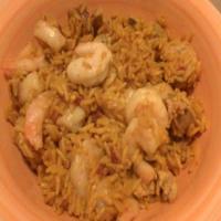 Shrimp N Chicken Sausage Rice Bowl image