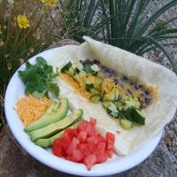 Green Chile Calabasitas Burritos image