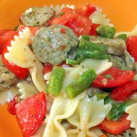 Sausage and Asparagus Spaghettini_image