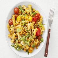 Campanelle with Corn, Tomatoes and Arugula image