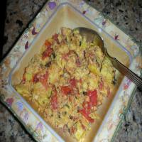 Omelette With Fresh Tomatoes_image