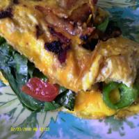 Indian Spinach Cheese Omelet image