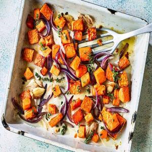 Oven-roasted sweet potatoes image
