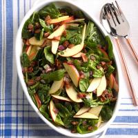 Hot Spinach Apple Salad_image