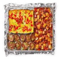 Sheet-Pan Omelet with Sausage and Hash Browns image