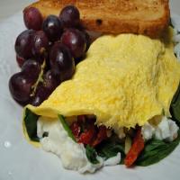 Spinach, Tomato and Ricotta Omelette image