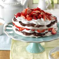 Strawberry-Chocolate Meringue Torte image