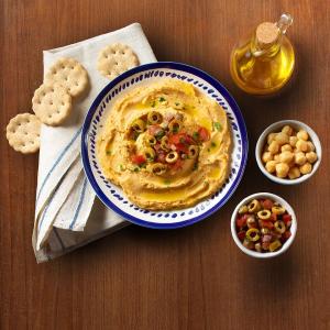 Homemade Hummus with Olive Salsa image