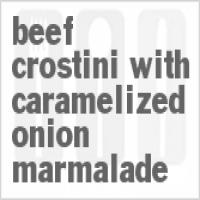 Beef Crostini With Caramelized Onion Marmalade_image