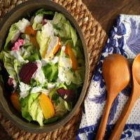 Beet and Butter Lettuce Salad with Horseradish Dressing image