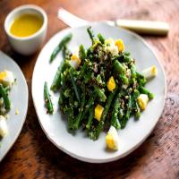 Green Bean Salad With Lime Vinaigrette and Red Quinoa_image