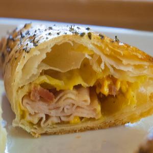 Turkey, Bacon & Cheese Puff Pastry_image