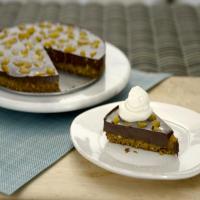 Chocolate-Pistachio Fudge Tart image