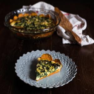 Sweet Potato Crusted Spinach Quiche - Oakhurst Kitchen_image