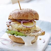 Cajun chicken & pineapple burger image