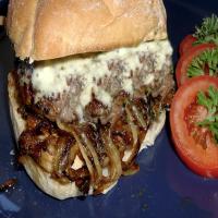 Andouille & Beef Burgers With Blue Cheese image