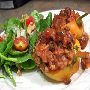 Ground Beef Stuffed Green Bell Peppers_image