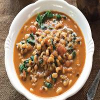Jill Nussinow's Smoky-Sweet Black-Eyed Peas and Greens for the Instant Pot image