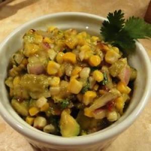 Grilled Corn and Poblano Salad with Chipotle Vinaigrette image