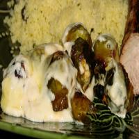English Roasted Brussels Sprouts in Cheese Sauce image