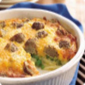 Easy Cheesey Meatball Pie image