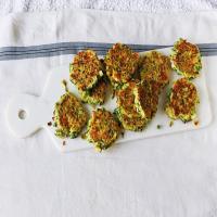 Light And Lovely Pea, Feta And Courgette Fritters_image